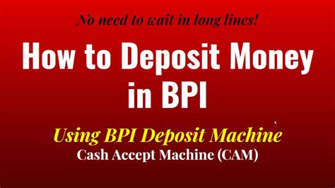 how to deposit money in bpi