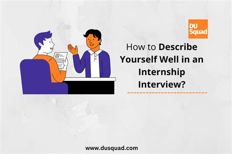 how to describe internship experience in interview