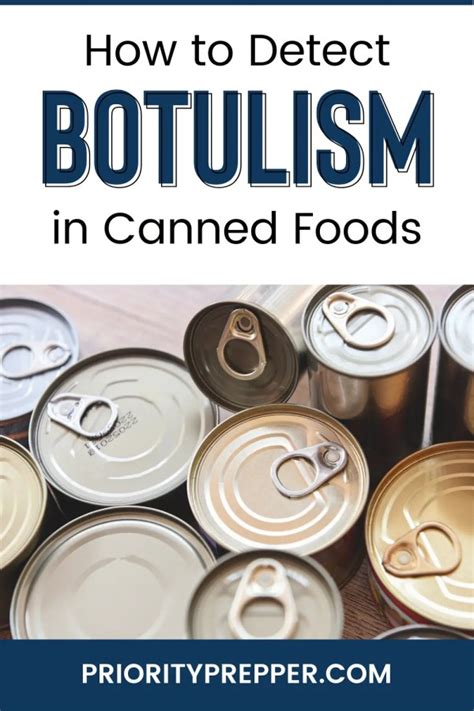 how to detect botulism in canned food