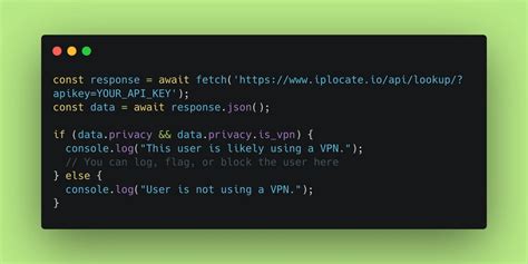 how to detect vpn in javascript