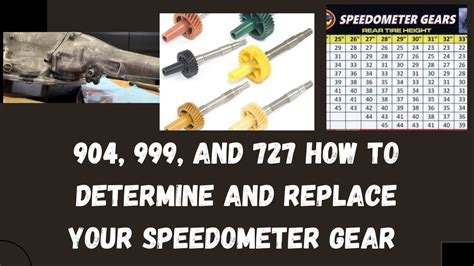 how to determine speedometer gear size