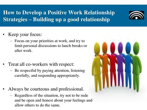 how to develop positive workplace relationships