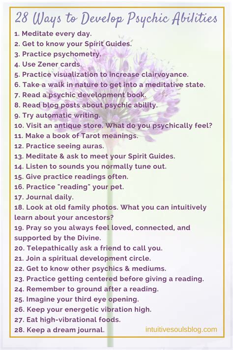 how to develop psychic powers