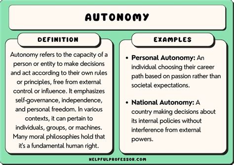 how to develop self autonomy