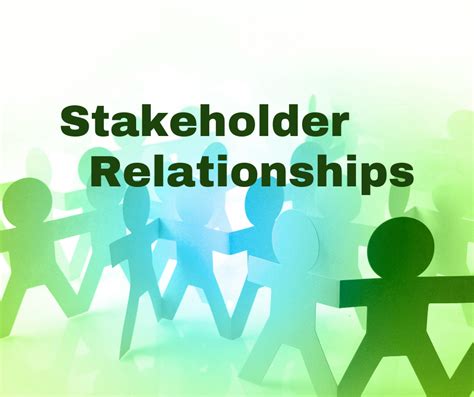 how to develop stakeholder relationships