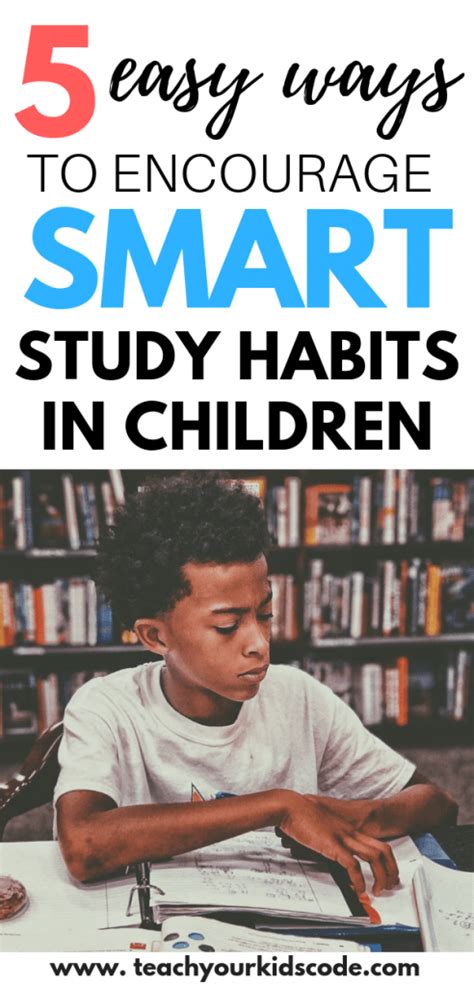 how to develop study habits in your child