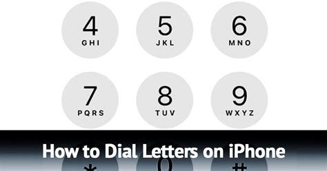 how to dial numbers with letters in them