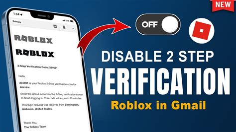 how to disable 2 step verification roblox without logging in mobile