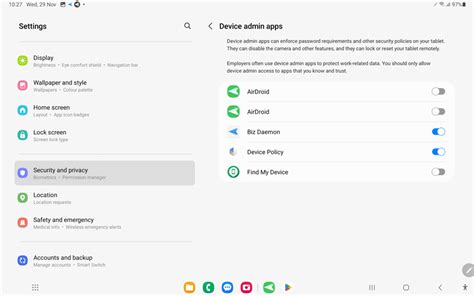 how to disable android device administrator