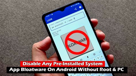 how to disable any pre-installed system apps bloatware on android without root