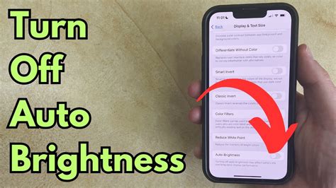 how to disable auto brightness in iphone 13