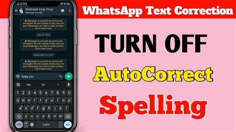 how to disable autocorrect in whatsapp android