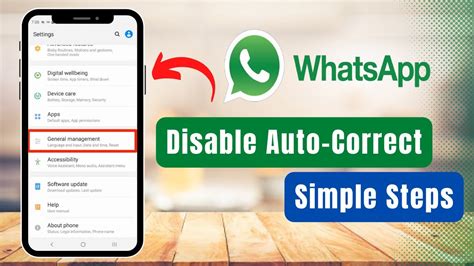 how to disable autocorrect in whatsapp web