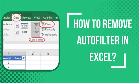 how to disable autofilter in excel