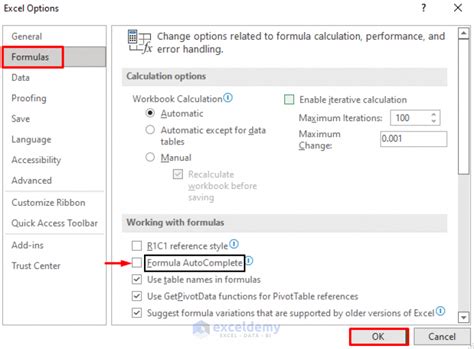 how to disable automatic formula in excel