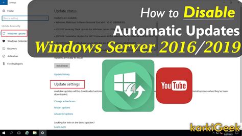 how to disable automatic updates in windows server 2016