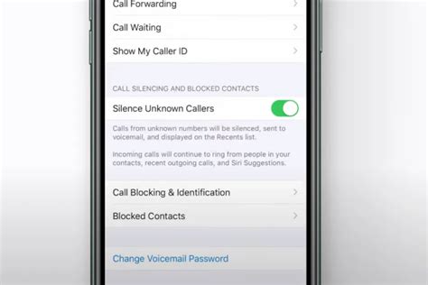 how to disable blocking unknown numbers on iphone