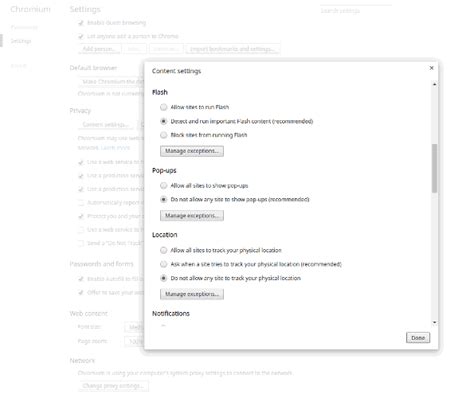 how to disable chrome sharing