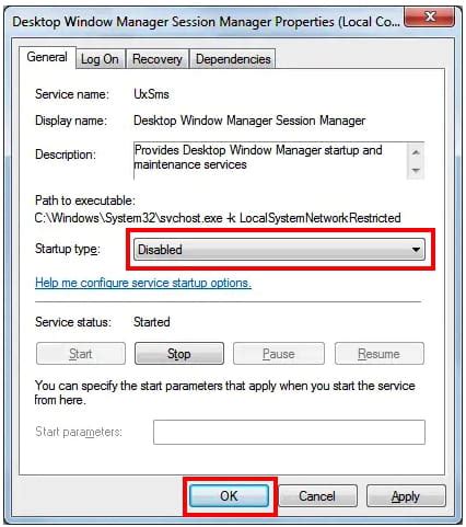 How To Disable Desktop Window Manager