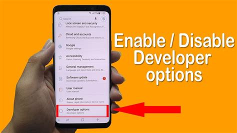 how to disable developer option on android phone