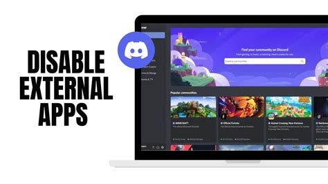 how to disable external apps discord
