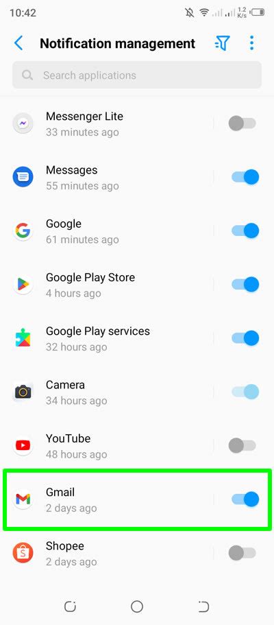 how to disable gmail notifications on android