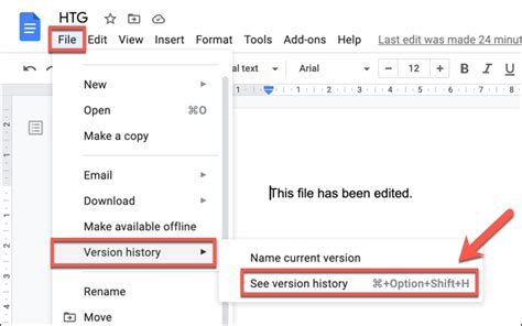 how to disable history in google docs