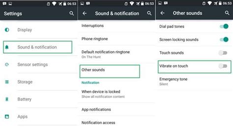how to disable home button vibration in android