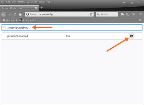 how to disable javascript in firefox android