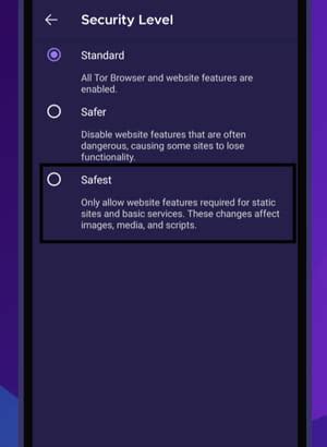 how to disable javascript in tor iphone