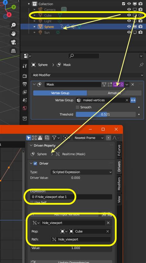 how to disable modifier in blender
