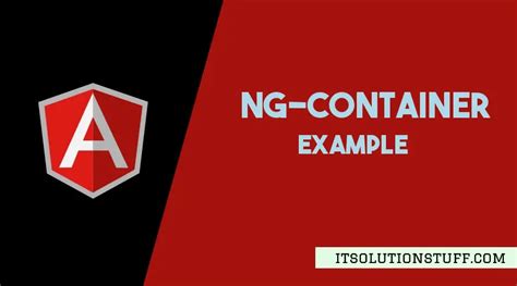 How To Disable Ng-Container In Angular
