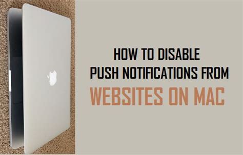how to disable notifications from websites on mac