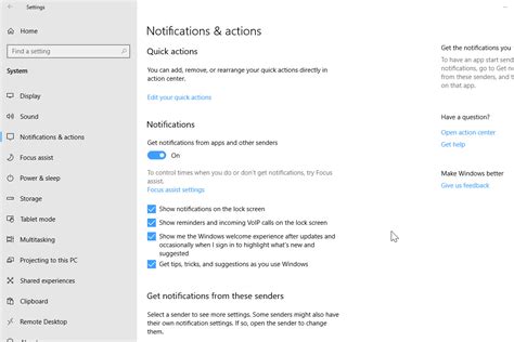how to disable notifications in laptop