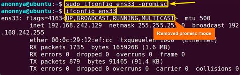 How To Disable Promiscuous Mode In Ubuntu