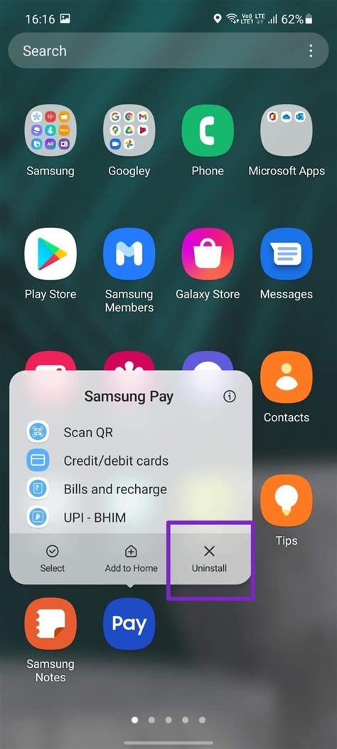 how to disable samsung pay