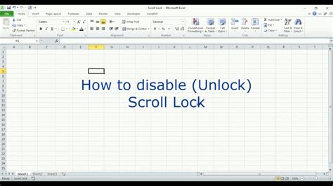 how to disable screen lock on excel