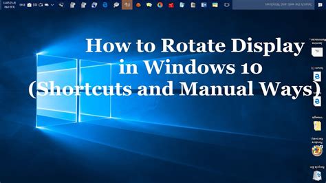 how to disable screen rotation shortcut windows 10