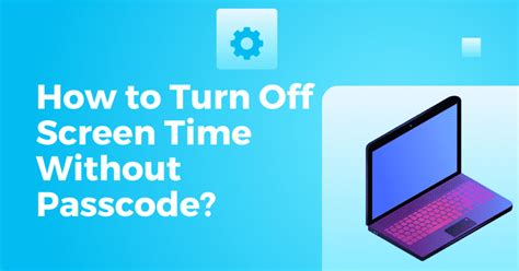 how to disable screen time without passcode on mac