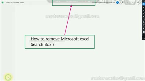 how to disable search in excel
