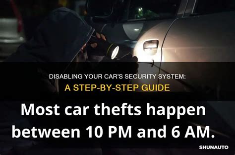 How To Disable Security System In Car