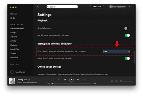 how to disable spotify auto start