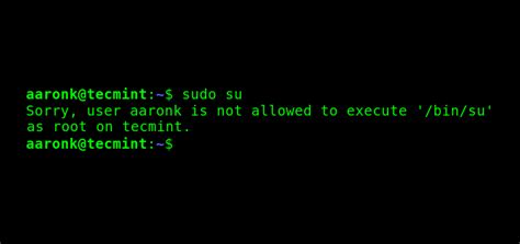 how to disable su access for sudo users