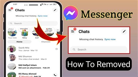 how to disable sync chat history in messenger