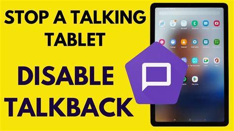 how to disable talkback on android tablet
