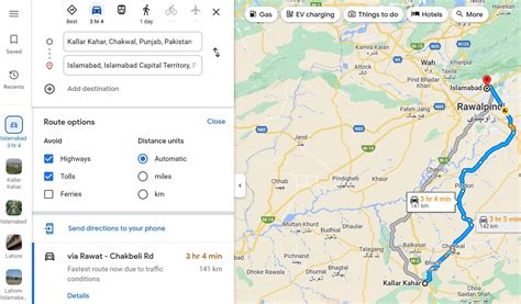 how to disable toll route in google map