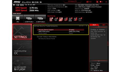 how to disable tpm on msi motherboard