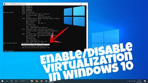 how to disable virtualization in windows 10