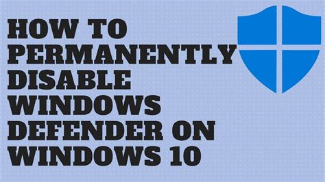 how to disable windows 10 security permanently