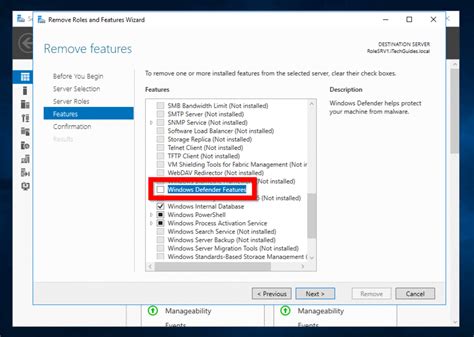 how to disable windows defender in windows server 2016